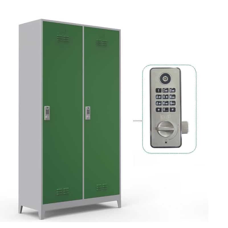 2'li Oturmalı Soyunma Dolabı - Elektronik Kilitli
